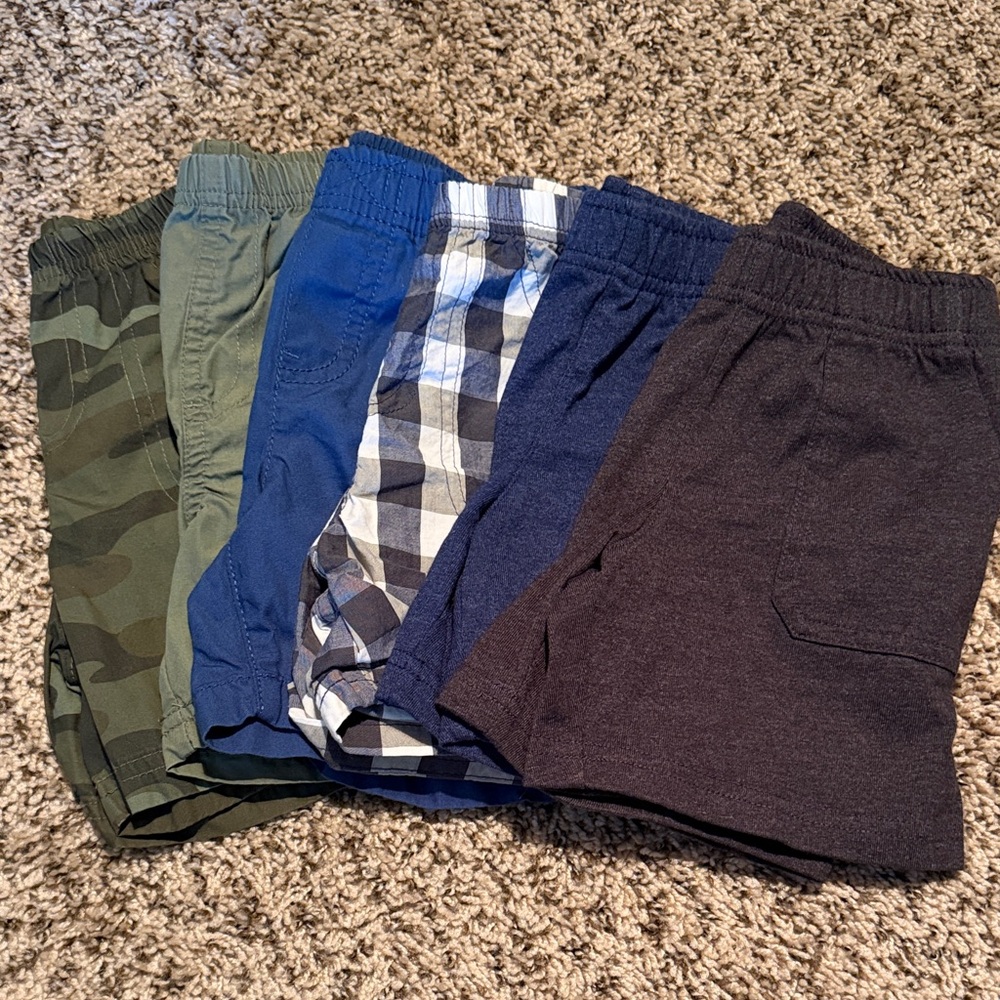 Carters and Oshkosh bundle of pull on shorts